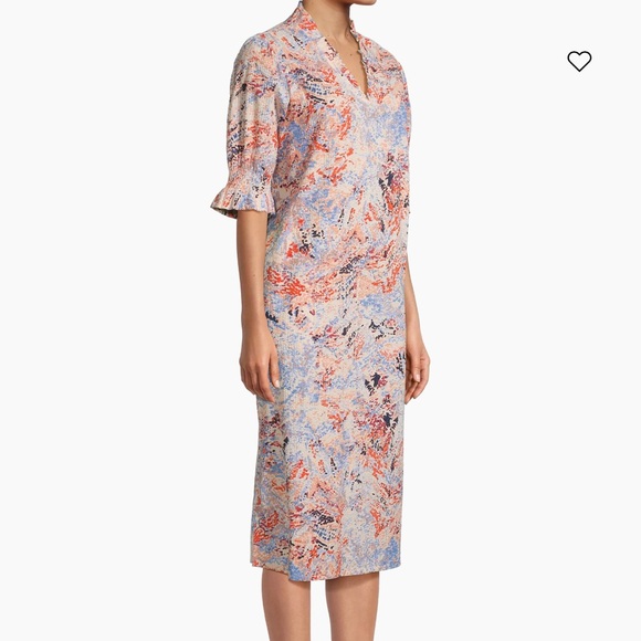 Crafted of seersucker cotton, the Nydela midi-dress from Masai Copenhagen - Picture 2 of 8